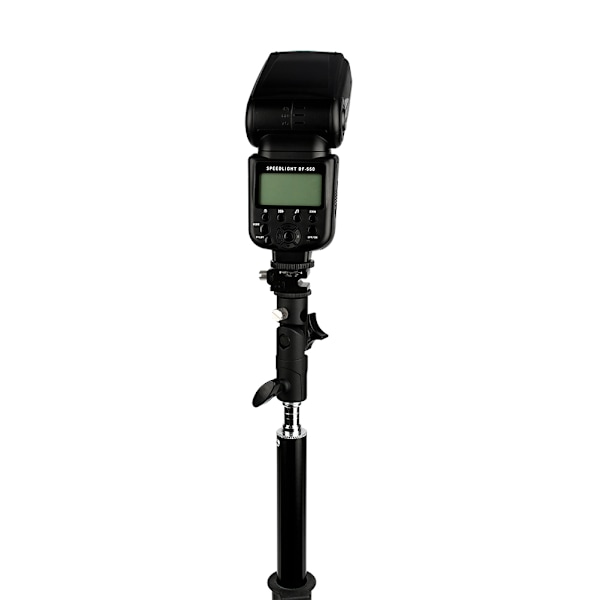 Justerbar Hot Shoe Mount Adapter Flash Lys Stativ Paraply Holder Beslag DH