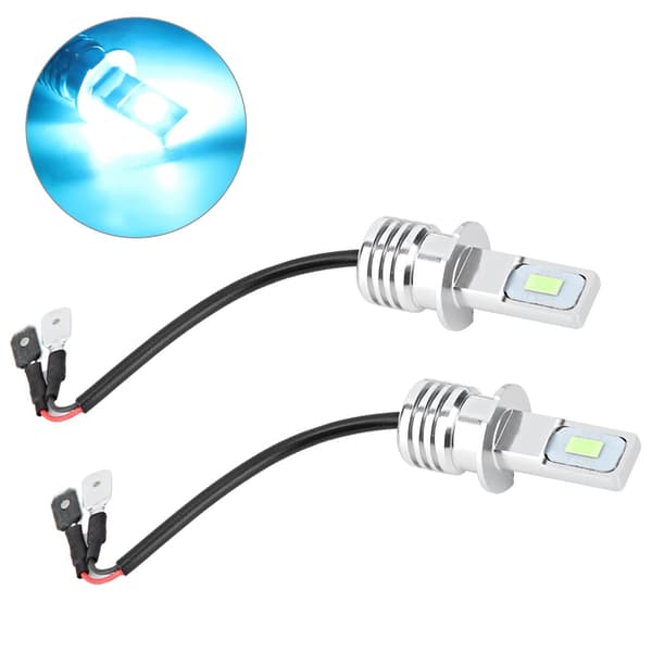 2 kpl H3 80W 8000K LED-sumuvalopolttimo jäänsininen 12-24V yleismalli