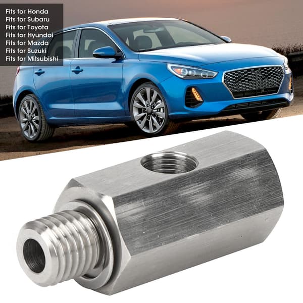 M12x1,5 1/8 NPT Turbo Olie Tryksensor T-stykke Adapter Rustfrit Stål Biltilbehør