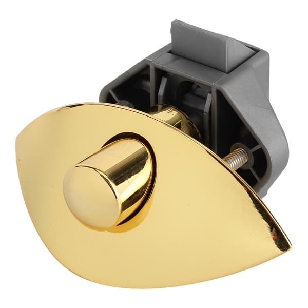 Lådknapp Lås Skåpdörr Trycklåsning för Marin Båt RV 12‑25mm Träskåpsdörr Guld