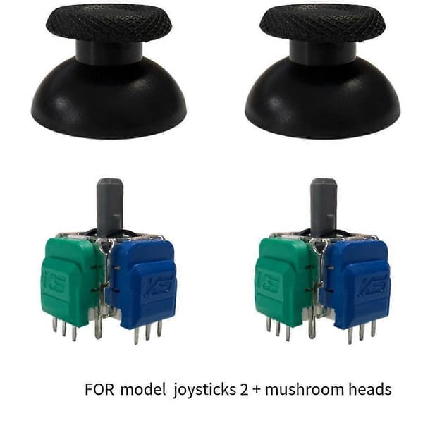 2 stk JS13PRO TMR Joystick til PS4 Analog Stick Hall Joystick No Drift Reservedel til Thumbstick Grebshætte