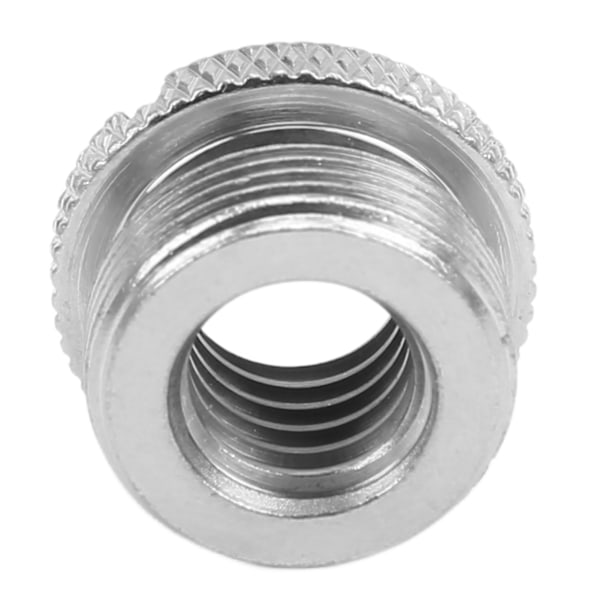 3/8 tum hona till 5/8 tum hane Skruvar Gängadapter för mikrofonstativ för mikrofonfäste Silver F19A