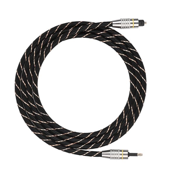 Toslink til Mini Plug 3,5 mm optisk fiber digitalt lydkabel SPDIF forgyldt stik 1,5 m