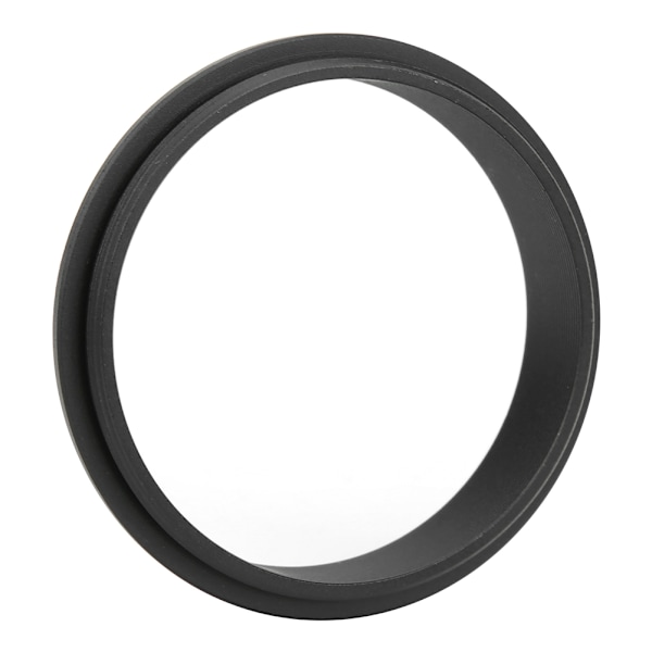 M48&#8209;M48 Han til Han Adapter Ring Aluminium Legering Sort 48mm Gevindstigning 0.75mm Tilbehør