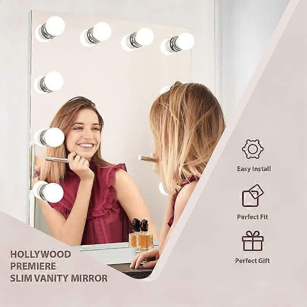 Hollywood-meikkipeili 10 LED-lampulla Newway (vain lamppu)