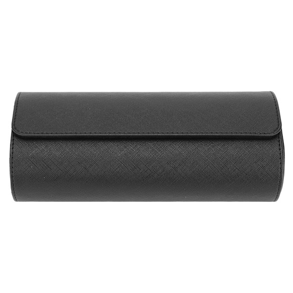 3 Fack Professionell PU Läder Klockförvaringslåda Resa Portabelt Klockfodral Organizer