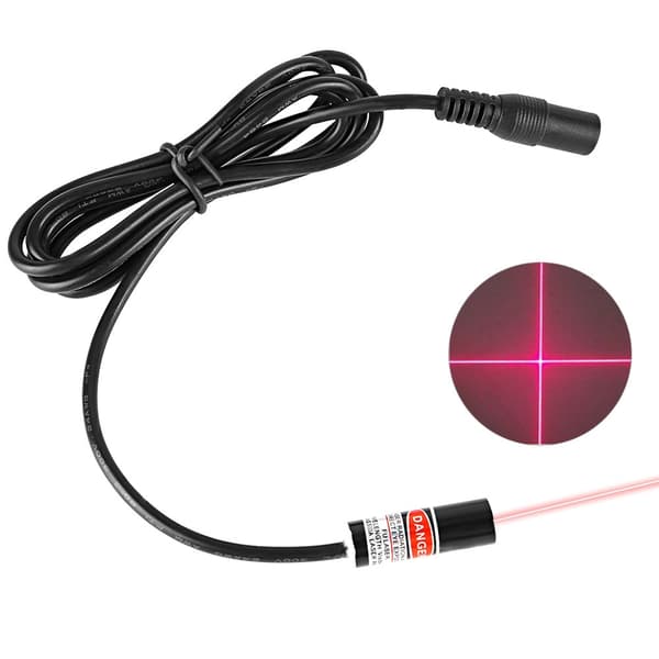650nm Krydslinje Hoved Rød Laserdiode Modul Ledning 2.8-5V