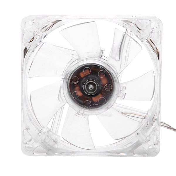 8 cm USB Farverig Lys Gennemsigtig Køleventilator 5V CPU Køleventilator Til PC Computer