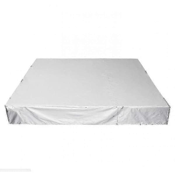 Vattentätt fyrkantigt spabadskydd i polyester för utomhusbruk -NBB Silver 231*231*90cm