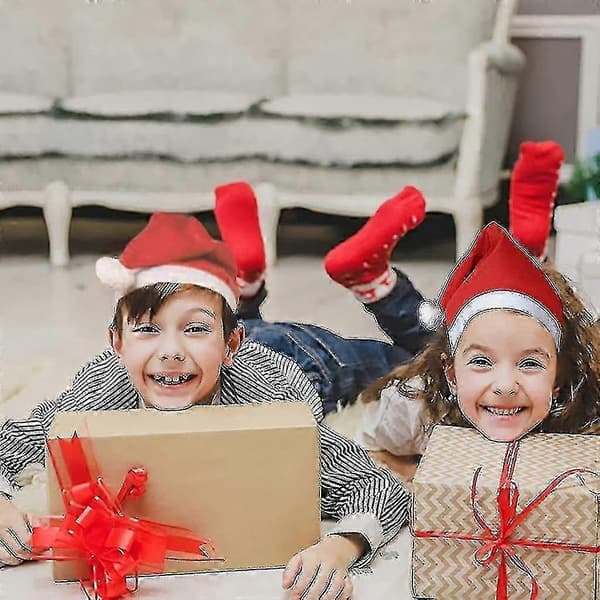 Julhatt 12-pack - Plyschtomteluvor för julfester