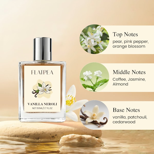 Dameparfume, Vanilje Appelsinblomst Parfume, Dameparfume