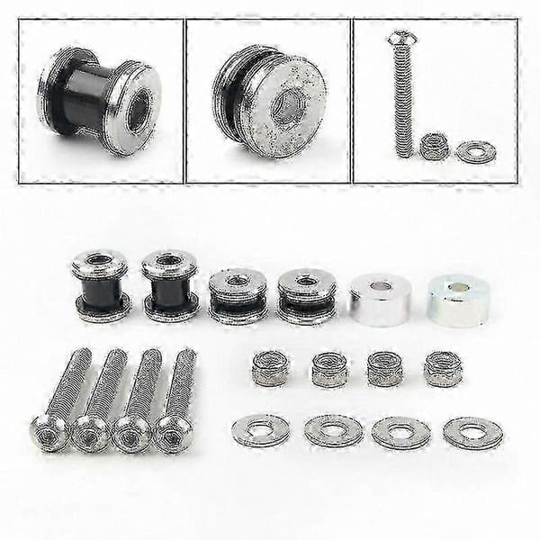 Motorcykel Sissy Bar Rack Docking Kit Kompatibel med Softail-modeller 1984-2017 Silver