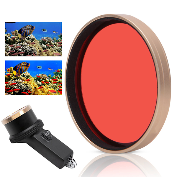 JSR Junestar Polarisationsfilter Dykkerfotografering med Vandtæt Etui til OSMO POCKET