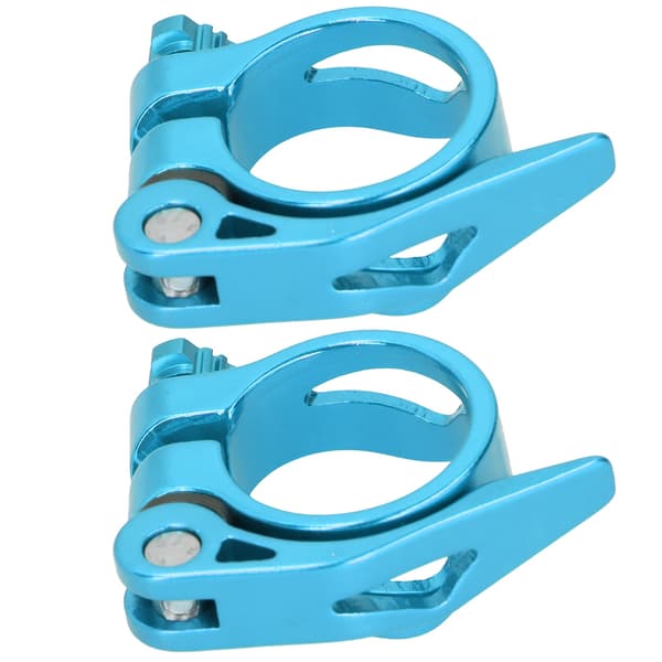 2 stk. 34,9 mm Mountain Road Bike Quick Release Sadelpind Klemme Rør Clip Tilbehør blå
