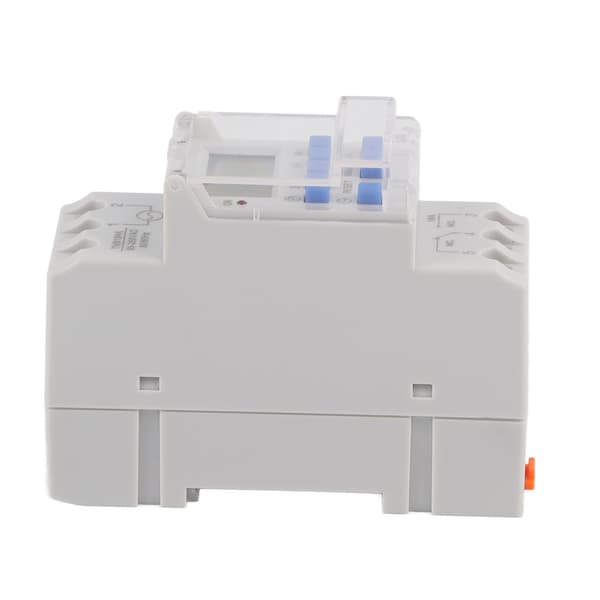 LCD Programmerbar Timer Switch - 16A, 85-265V AC, 12/24 Timer, Hvid - 1 Stk