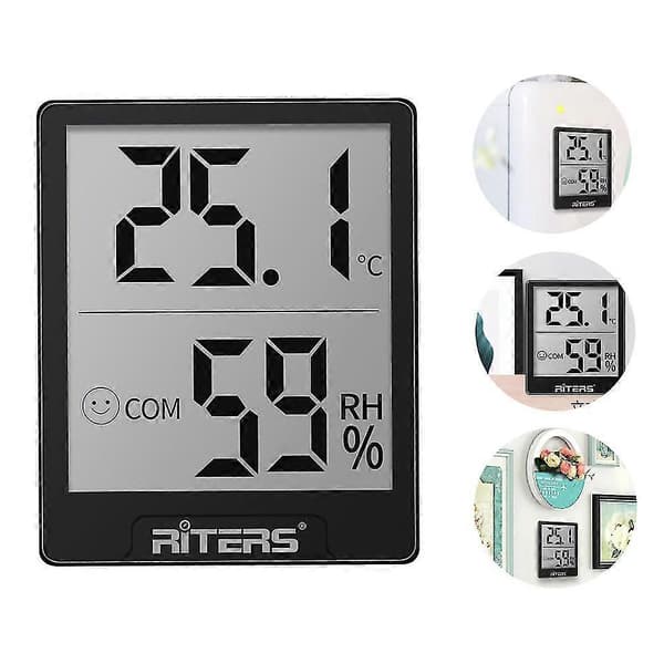 digital hygrometer inomhustermometer, fuktighetsmätare indikator rumstermometer