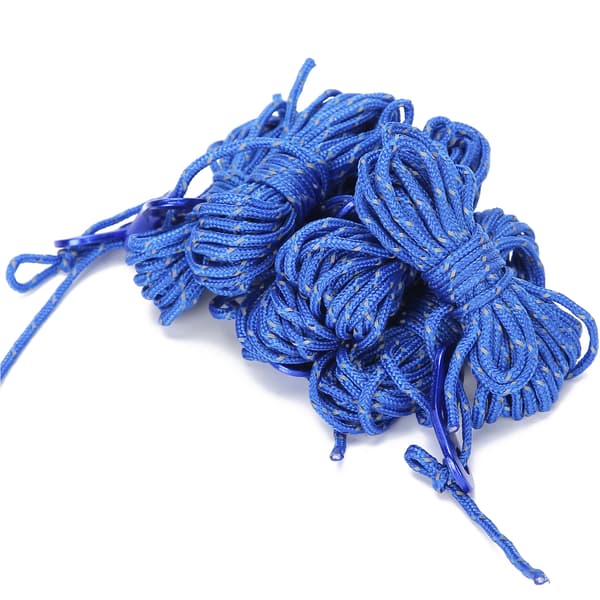 6st 13ft 3mm Paracord Reflexrep Vindtältlina för Camping Baldakin Utomhusaktiviteter