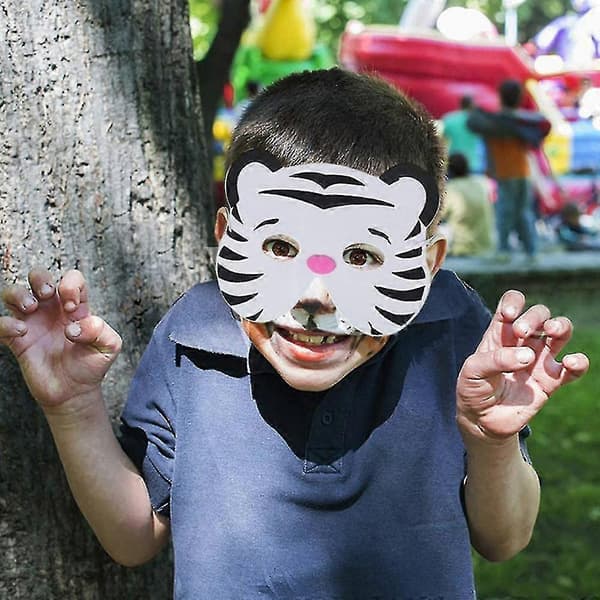 13 stk. dyrefiltmasker til junglefest