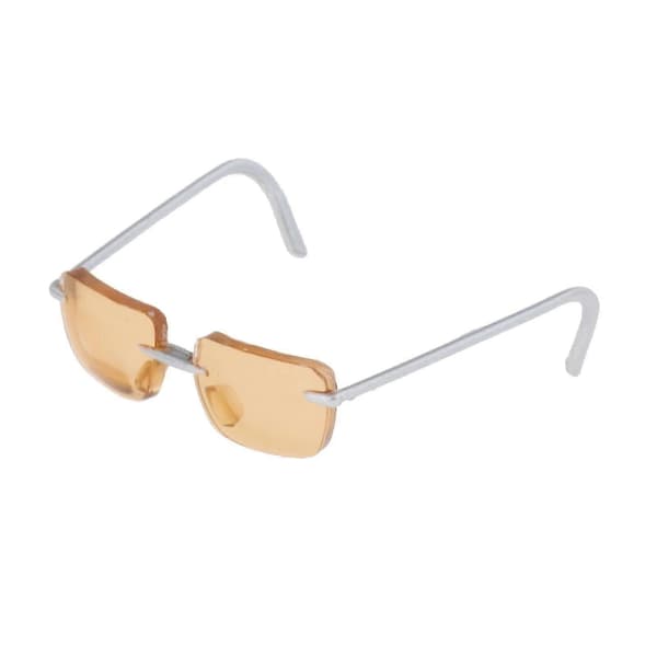Briller i 1/6 skala af legering - Stilfuldt brille til 12-tommer actionfigurer C