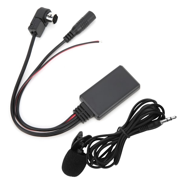 Bluetooth 5.0 AUX-kabeladapter med mikrofon håndfri til Alpine CDA-9857 CDA-9886 CDA-117
