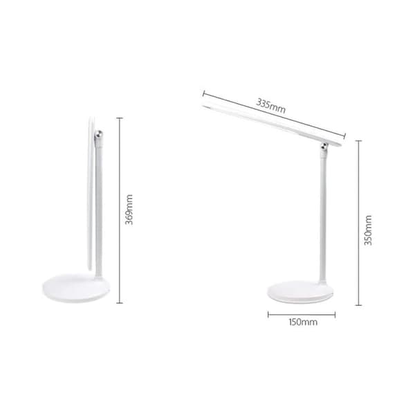Multifunktionel bordlampe, dæmpbar og farvetemperatur, genopladelig