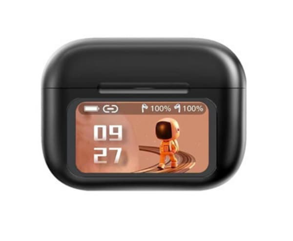 【03】Trådløse Bluetooth-hovedtelefoner, støjreducerende Bluetooth-hovedtelefoner, fuldfarveskærm in-ear-hovedtelefoner, kompatible med iPhone og Android. A9pro Black（APP version）