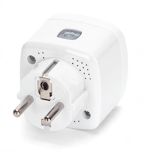 Smart WiFi-kontakt (fransk typ E), 1-i-1-adapter, fjärrkontroll via app, timer