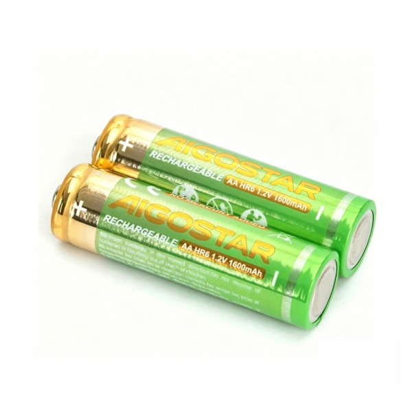 2-pack uppladdningsbart batteri HR6 (AA) 1600mAh 1.2V