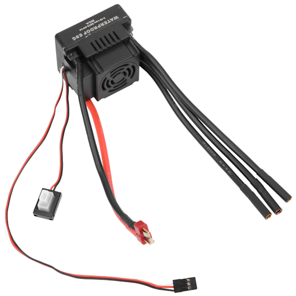 80A Vandtæt Børsteløs ESC Elektrisk Hastighedsregulator Tilbehør til 1/8 RC Bil T-Stik