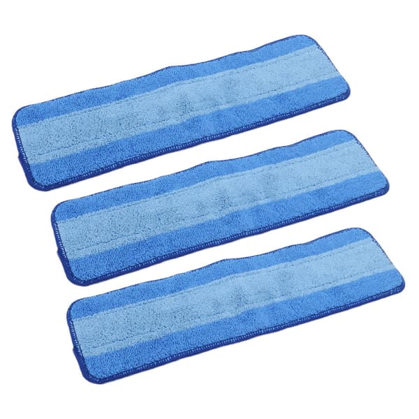 3 STK Våd Tør Dobbelt Anvendelse Moppeklude Refills Genanvendelig Mikrofiber Moppepude til Bona Moppe Gulvrengøring