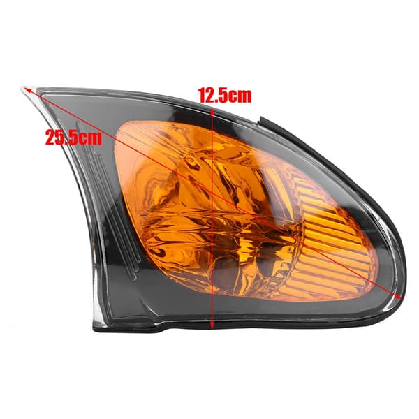 Par af hjørnelygteglas blinklys dæksel gul linse til BMW E46 3-serie 4DR 2002-200