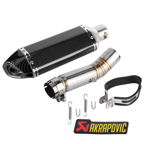 【03】Exhaust System Slip-On Muffler with DB Killer + Mid Pipe Fits CBR500R CB500F CB500X 2013-2015