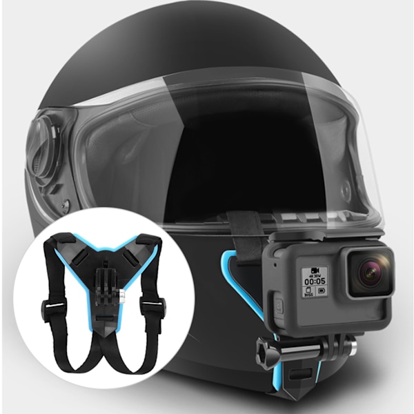 Motorcykelhjelm Front Hagebeslag Holder til SJCAM til XiaoYi Action Kamera