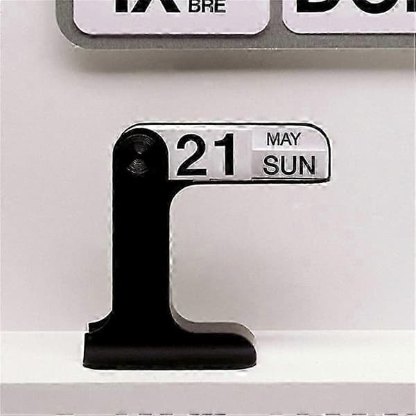 Moderne minimalistisk daglig flipkalender til stueindretning Beige