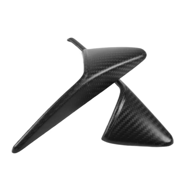 1 Par Sidokamera Ventilationsskydd Trim Äkta Kolfiber Dekor Ersättning för Tesla Model 3 Model Y Matt