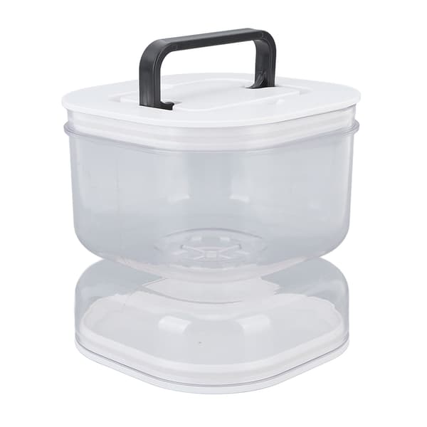 Pickle Jar med Sil Flip Läcksäker Pickle Juice Separator Jar Olivbehållare för Hemmet