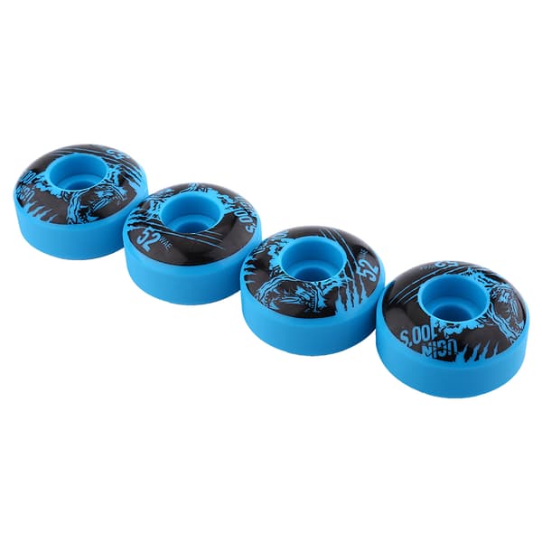 52 mm x 30 mm 4 stk./sæt Udendørs Klassiske Holdbare PU Cruiser Longboard Skateboard Hjul (blå)