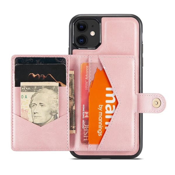 【03】Sleek Case with Card Slot - iPhone 12 Röd