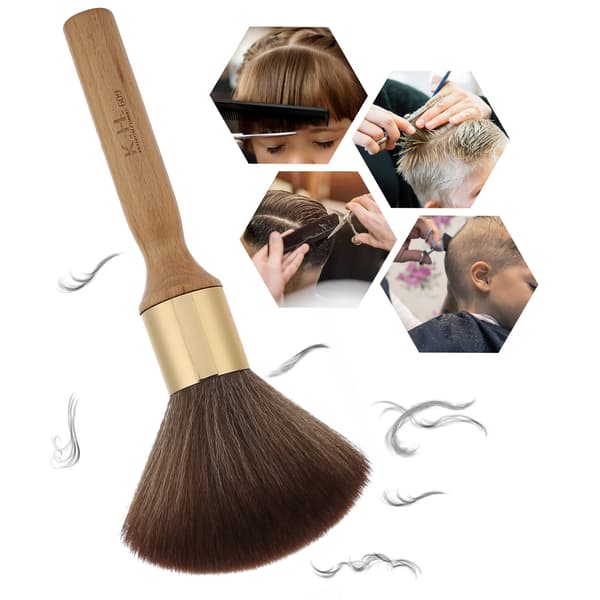 Børste til fjernelse af hår, nakke og ansigt, professionel salon barber frisørbørste i træ