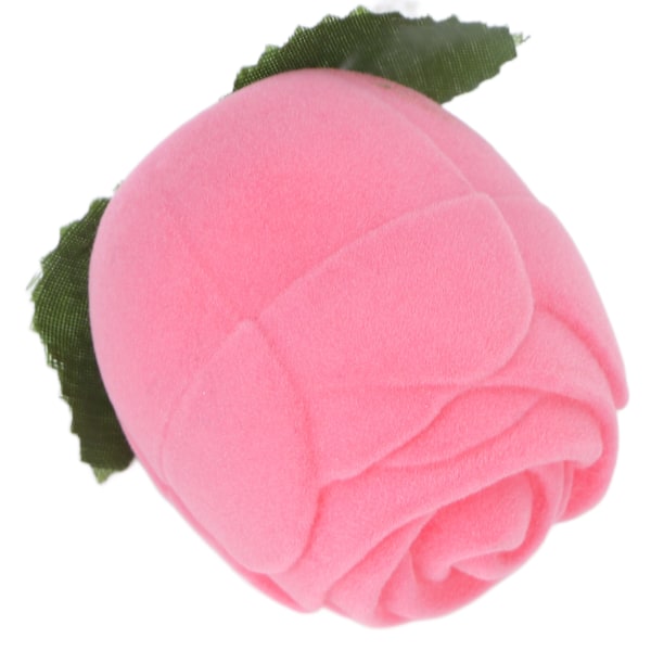 Pink Rose Ringæske Mini Smykker Øreringe Holder Etui til Forlovelsesforslag Bryllup