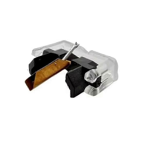 Diamantudskiftningsnål til pladespiller, kompatibel med 5X R25XT R47EDT NDC-774, sort plast