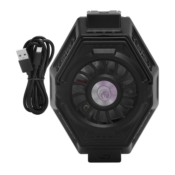 Mobiltelefonkøler Mini Bærbar Halvleder Radiator Lydløs Køleventilator Bagklips