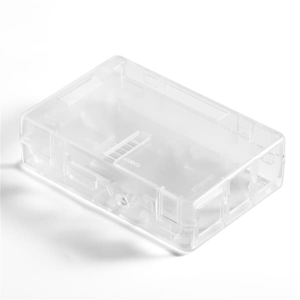 ABS-kapsel Skyddsfodral Skal 2st Kylfläns för RPi 3 B / 2B / 2 B+ Transparent
