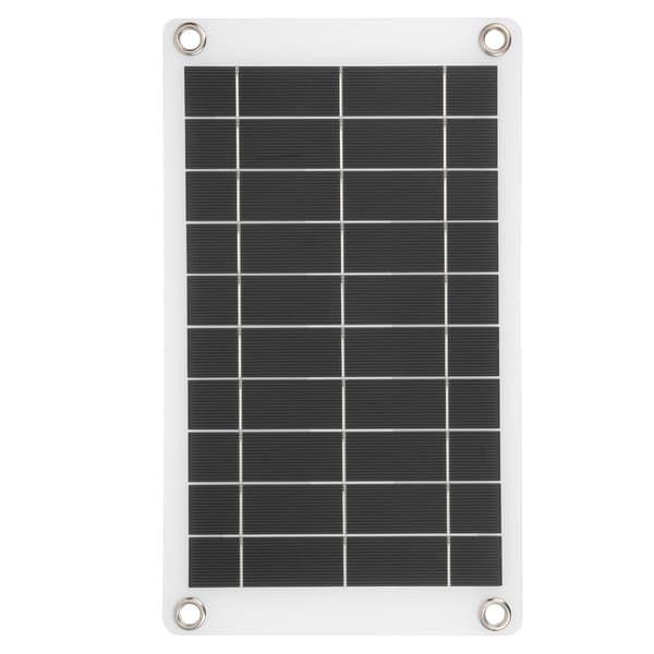 Solpanel Bærbar Opladerplade Strømforsyning til Udendørs Mobiltelefon 31x18cm