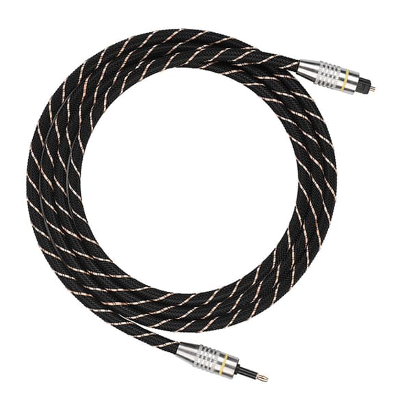 Toslink til Mini Plug 3,5 mm optisk fiber digitalt lydkabel SPDIF forgyldt stik 1,5 m