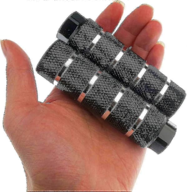 Aluminiumpinde til baghjulsstuntcykler, 2 par til 3/8-tommer aksler, fodpinde i legering black red