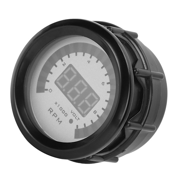 Digitalt omdrejningstæller 52 mm/2 tommer 0-9999 RPM erstatning for 12V 4/6/8 cylinder benzinbiler