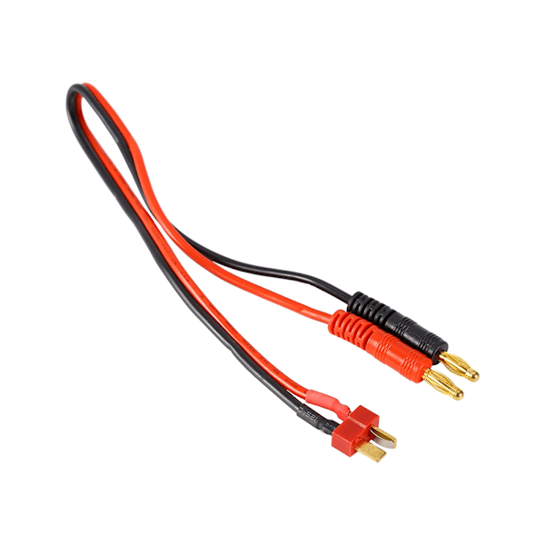 30 cm:n liitäntäkaapeli T-liitin - 4 mm:n banaaniliitin IMAX B6 B6AC B8 -latureille