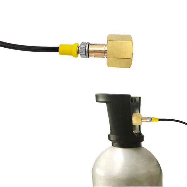 Sovitin ulkoiselle CO2-säiliölle, letkusarja Sodastream Duo Quick Connect W21.8 G3/4 Gold