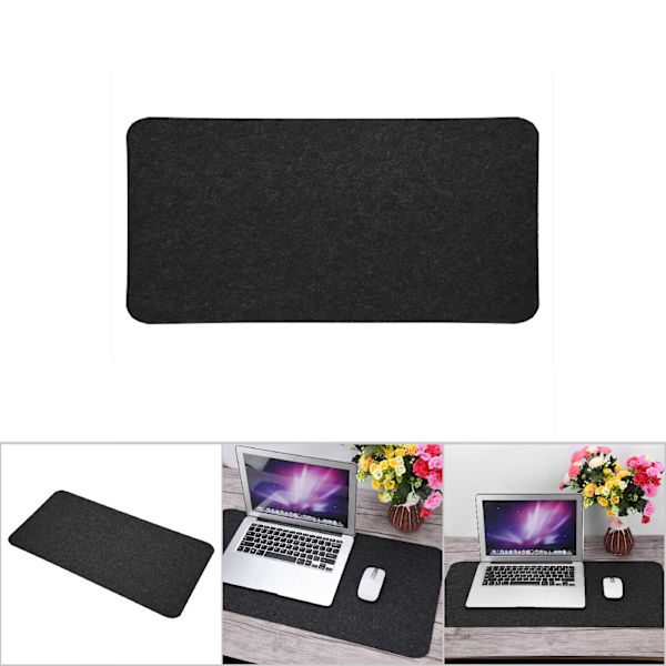 68x33cm Polyester Bord Musemåtte Kontor Skrivebord Laptop Måtte Anti Statisk Computer PC Pads Mørkegrå